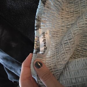 Gray Quilted Jacket with Textured Fabric